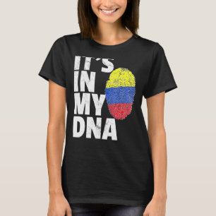 T-shirt C'Est Dans Mon Adn Colombie La Fierté Drapeau Pays