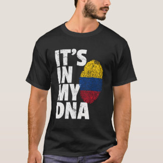 T-shirt C'Est Dans Mon Adn Colombien drapeau National Pr