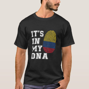 T-shirt C'est dans mon ADN Colombiens Fiers drapeau Colomb