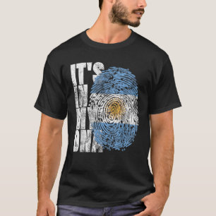 T-shirt C'est dans mon ADN Cool argentin Arge de Cadeau Hi