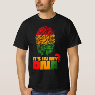 T-shirt C'est dans mon ADN drapeau africain Mois de l'hist