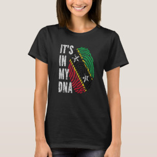 T-shirt C'est Dans Mon Adn Drapeau De Saint-Kitchen-et-Nev