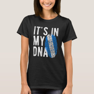 T-shirt c'est dans mon ADN Drapeau du Honduras Empreinte d