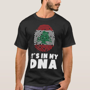 T-shirt C'est dans mon ADN Drapeau du Liban Fierté libanai