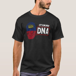 T-shirt C'est dans mon ADN Drapeau national Patriote Liech