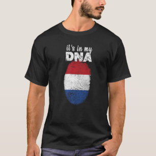 T-shirt C'est dans mon Adn drapeau néerlandais Fière Pays-