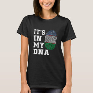 T-shirt C'est dans mon ADN Drapeau Ouzbek Fière d'Ouzbékis