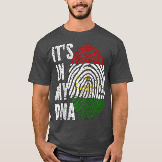 T-shirt C'EST DANS MON ADN Drapeau Tadjikistan Tajikistani