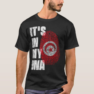 T-shirt C'EST DANS MON ADN Drapeau Tunisie