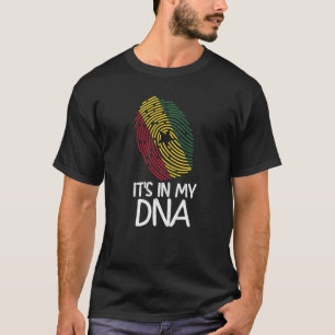 T-shirt C'est dans mon ADN  Empreinte de drapeau ghanéen f