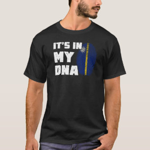 T-shirt C'est dans mon ADN Empreinte digitale du drapeau d