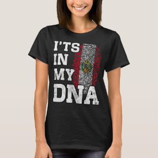 T-shirt C'est dans mon ADN empreintes digitales péruvienne