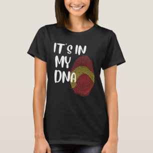 T-shirt C'est dans mon ADN Espagnol Fier Español drapeau E