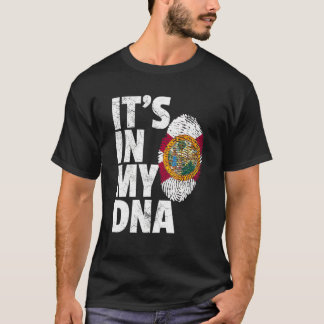 T-shirt C'est dans mon ADN Floride Empreinte digitale Fier