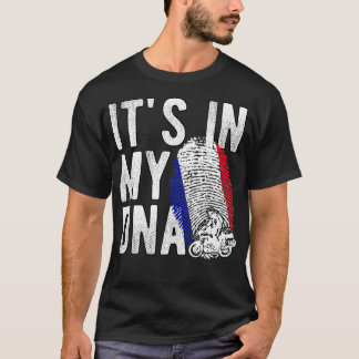 T-shirt C'est dans mon ADN France Pays empreintes français
