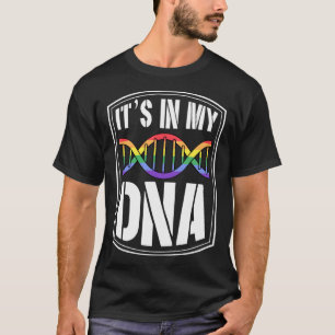 T-shirt C'est dans mon ADN Gay pride LGBTQ Citation double