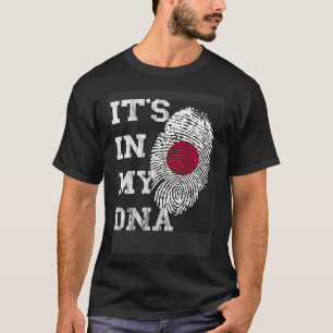T-shirt C'Est Dans Mon ADN Génétique Japonaise Racines Jap