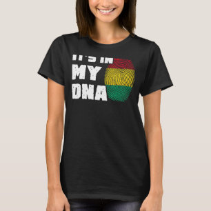 T-shirt C'est dans mon ADN Guinée Drapeau Drapeau Drapeau