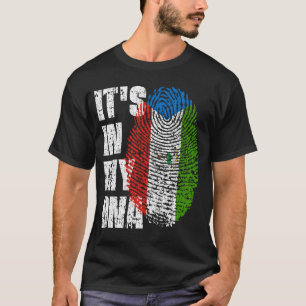 T-shirt C'EST DANS MON ADN Guinée Equatoriale Drapeau Fill