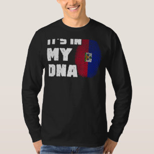 T-shirt C'est dans mon ADN Haïti Drapeau Drapeau Drapeau H