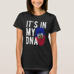 T-shirt C'EST DANS MON ADN Haïti Drapeau Haïtien