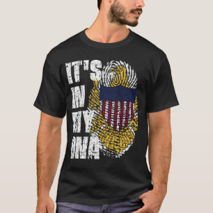 T-shirt C'EST DANS MON ADN Iles Vierges Drapeau Cadeau Gar