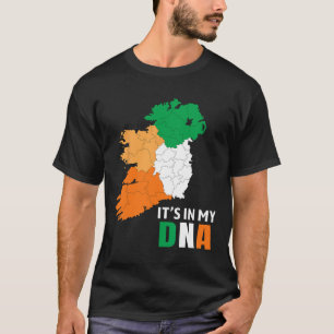 T-shirt C'est Dans Mon Adn Irlande Drapeau Irlandais Cadea