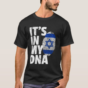 T-shirt C'Est Dans Mon Adn Israel Flag National Pride
