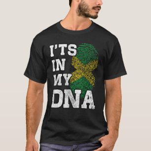T-shirt C'est dans mon ADN Jamaïcain empreintes digitales 
