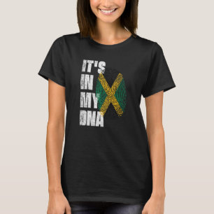 T-shirt C'EST DANS MON ADN Jamaïque Drapeau Jamaïcain