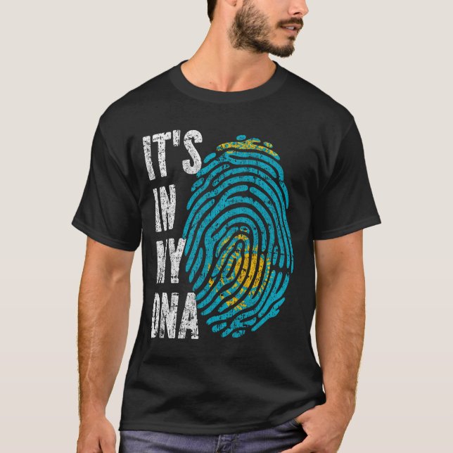 T-shirt C'EST DANS MON ADN Kazakhstan Drapeau Hommes Femme (Devant)