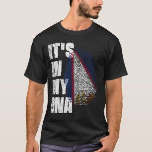 T-shirt C'EST DANS MON ADN, LE Drapeau Samoa Américaines