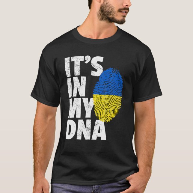 T-shirt C'est dans mon ADN L'Ukraine soutient l'Ukraine (Devant)