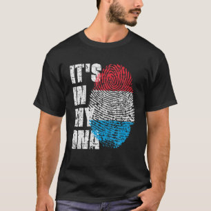 T-shirt C'est dans mon ADN Luxembourg Drapeau luxembourgeo