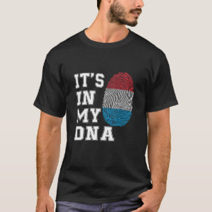 T-shirt C'est dans mon ADN Luxembourg Fier drapeau luxembo