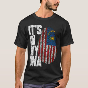 T-shirt C'est dans mon ADN Malaysian Shirt Fière Don Malai