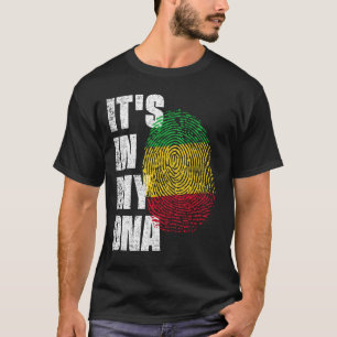 T-shirt C'EST DANS MON ADN Mali Drapeau