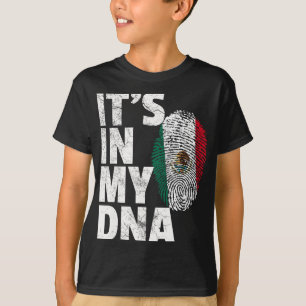 T-shirt C'est Dans Mon Adn Mexicain Drapeau Du Mexique Cin