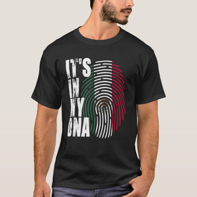 T-shirt C'est dans mon ADN Mexique Da Indépendance du drap (Devant)