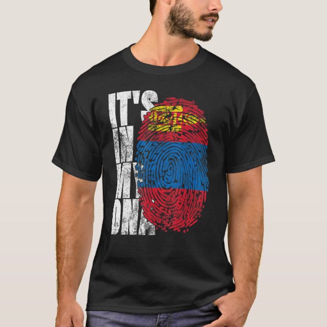 T-shirt C'est dans mon Adn Mongolie Graphic pour hommes fe (Devant)