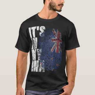 T-shirt C'Est Dans Mon ADN Nouvelle-Zélande Maori Kiwi Cad