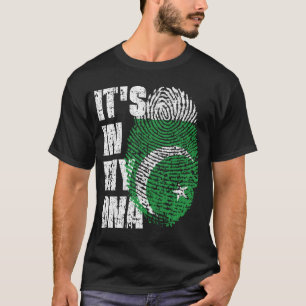 T-shirt C'EST DANS MON ADN Pakistan Drapeau Drapeau Don de