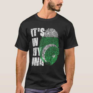 T-shirt C'est dans mon ADN Pakistan Drapeau pakistanais
