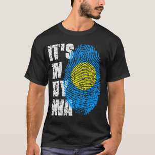 T-shirt C'EST DANS MON ADN Palau Drapeau Drapeau Don de fi