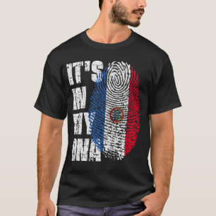 T-shirt C'EST DANS MON ADN Paraguay Drapeau garçon fille c