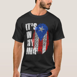 T-shirt C'est dans mon ADN Porto Rico Drapeau Portoricain