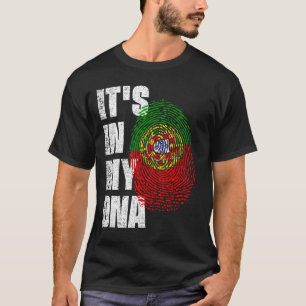 T-shirt C'EST DANS MON ADN Portugal Drapeau