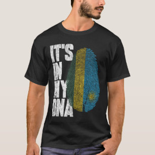 T-shirt C'est dans mon ADN Rwanda Fière Rwanda drapeau
