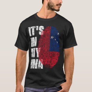 T-shirt C'EST DANS MON ADN Samoa Drapeau Drapeau Don de fi