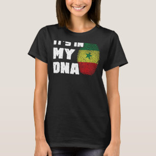T-shirt C'est dans mon ADN Sénégal Drapeau Empreinte homme